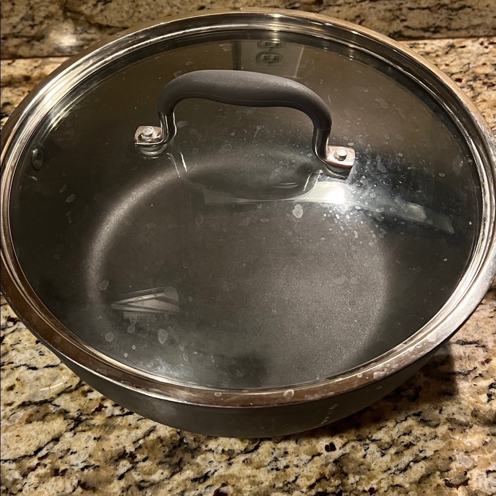 Pampered Chef Gray Nonstick All-Purpose Pot with Glass Lid - Picture 4 of 4
